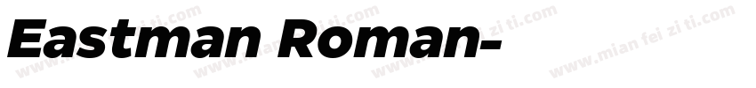 Eastman Roman字体转换